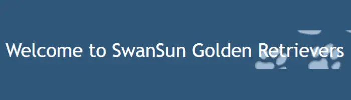 SwanSun Golden Retrievers logo