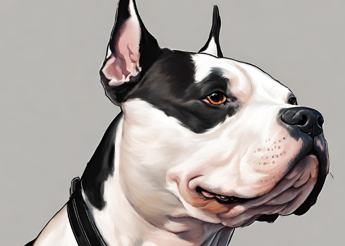 amstaff close up image