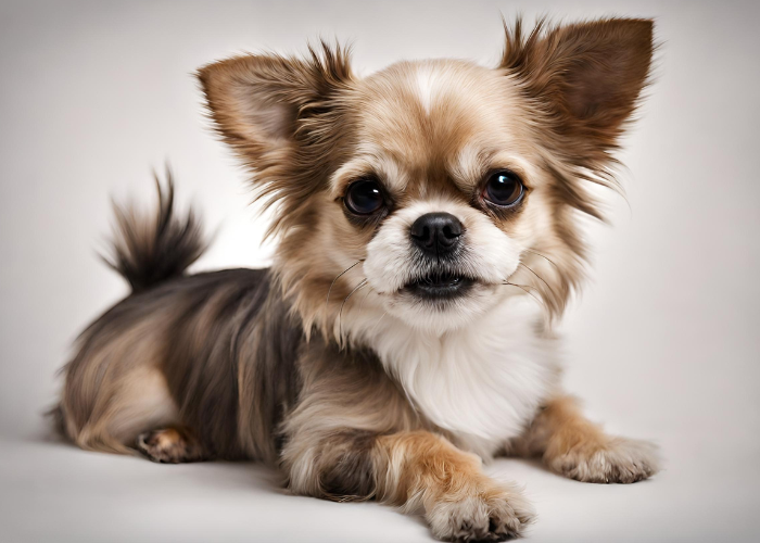 shichi dog breed close up photo